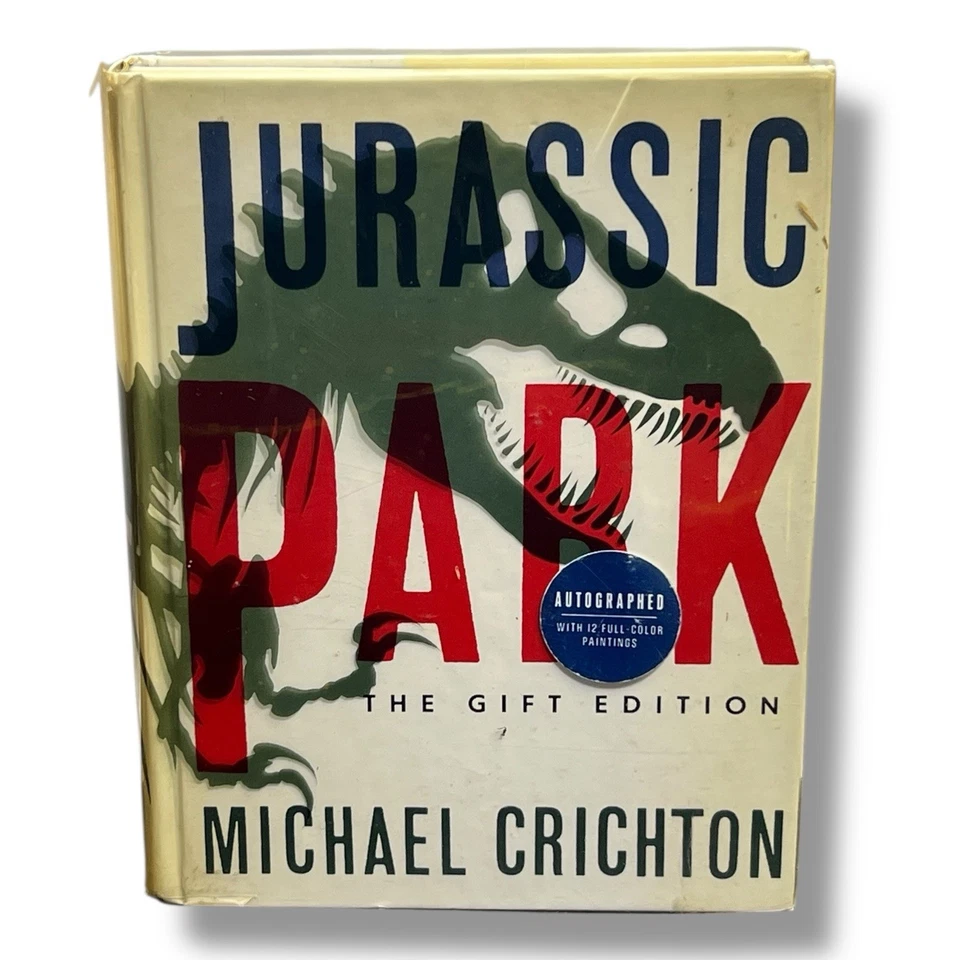 Jurassic Park The Gift Edition SIGNED Michael Crichton 1993 1st Print - Image 4 of 4