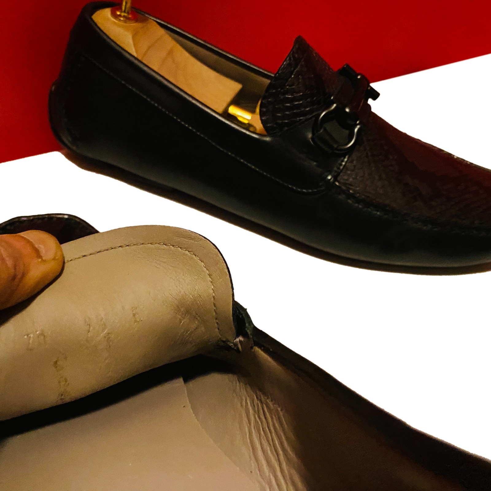 $1589.00 !! FERRAGAMO MEN RUSTY BLACK PYTHON LEAT… - image 10