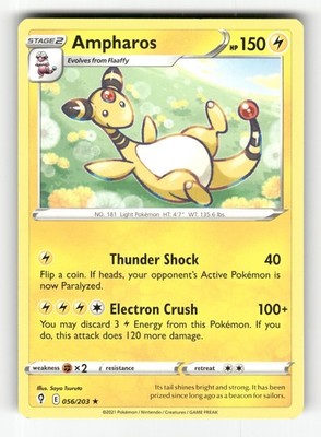 Ampharos 056/203 Rare Evolving Skies Pokemon Near Mint