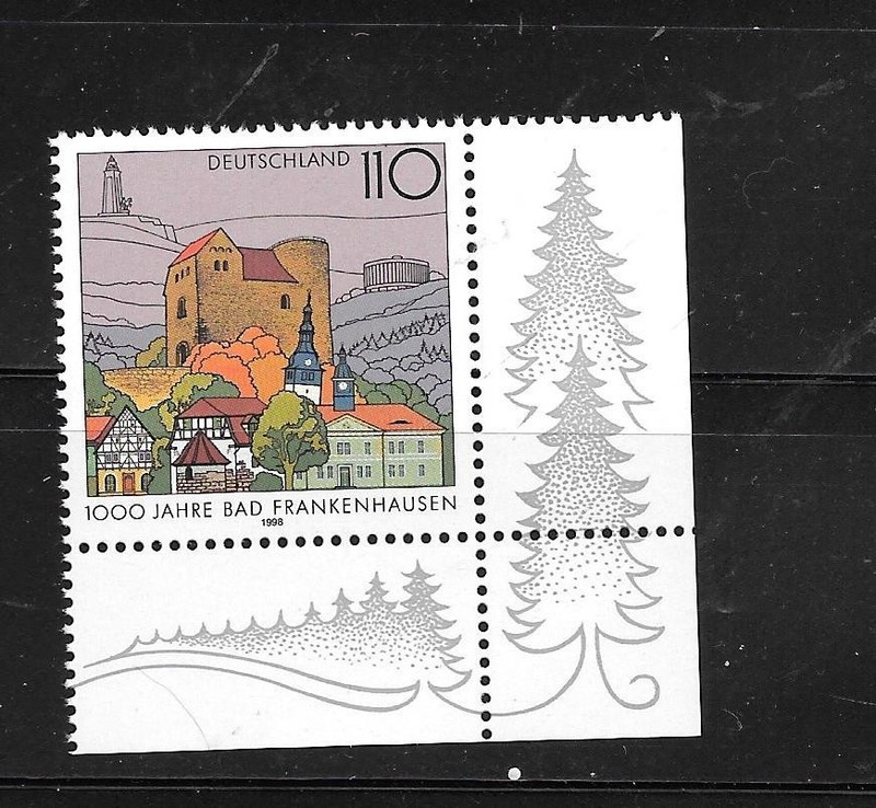 GERMANY GERMAN SC#1192 1998 1000 ANNIV TOWN MINT NH  XF COMMEMORATIVE OLD STAMP