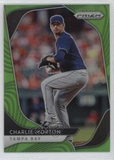 2020 Panini Prizm Tier III Lime Green Prizm 114/125 Charlie Morton #217 0q3