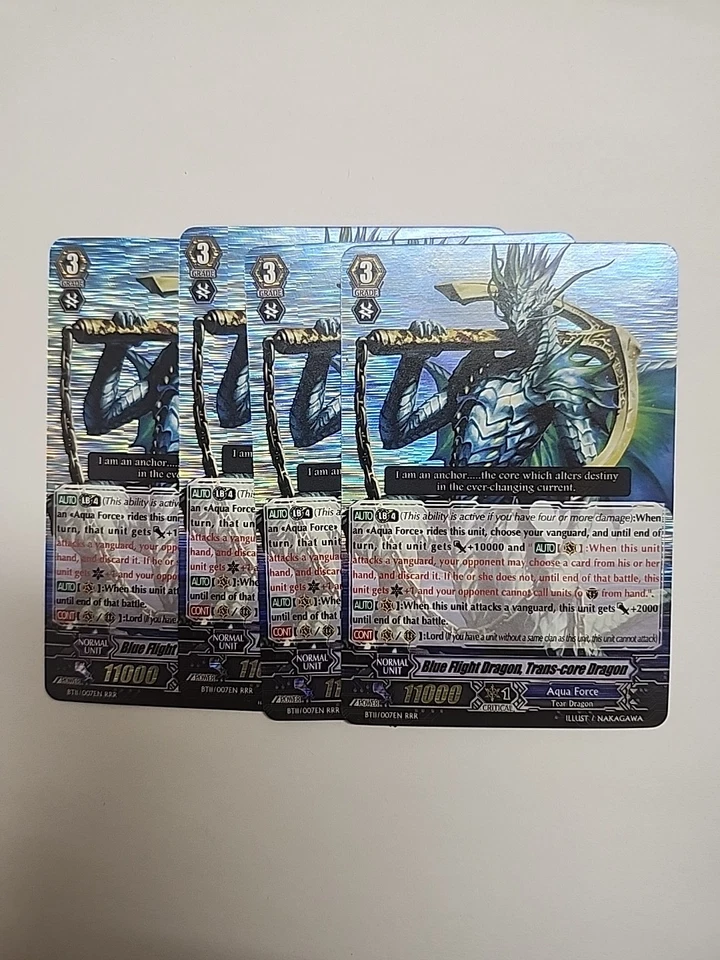 Cardfight Vanguard Blue Flight Dragon, Trans-core Dragon BT11/007EN RRR - Image 2 of 3