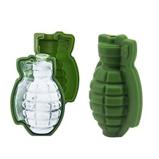 2Pcs Grenade Ice Mold Chocolate Cake normal, Green