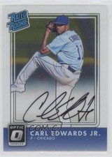 2016 Panini Donruss Optic Rated Rookies Signatures Carl Edwards Jr Auto RC 00q0