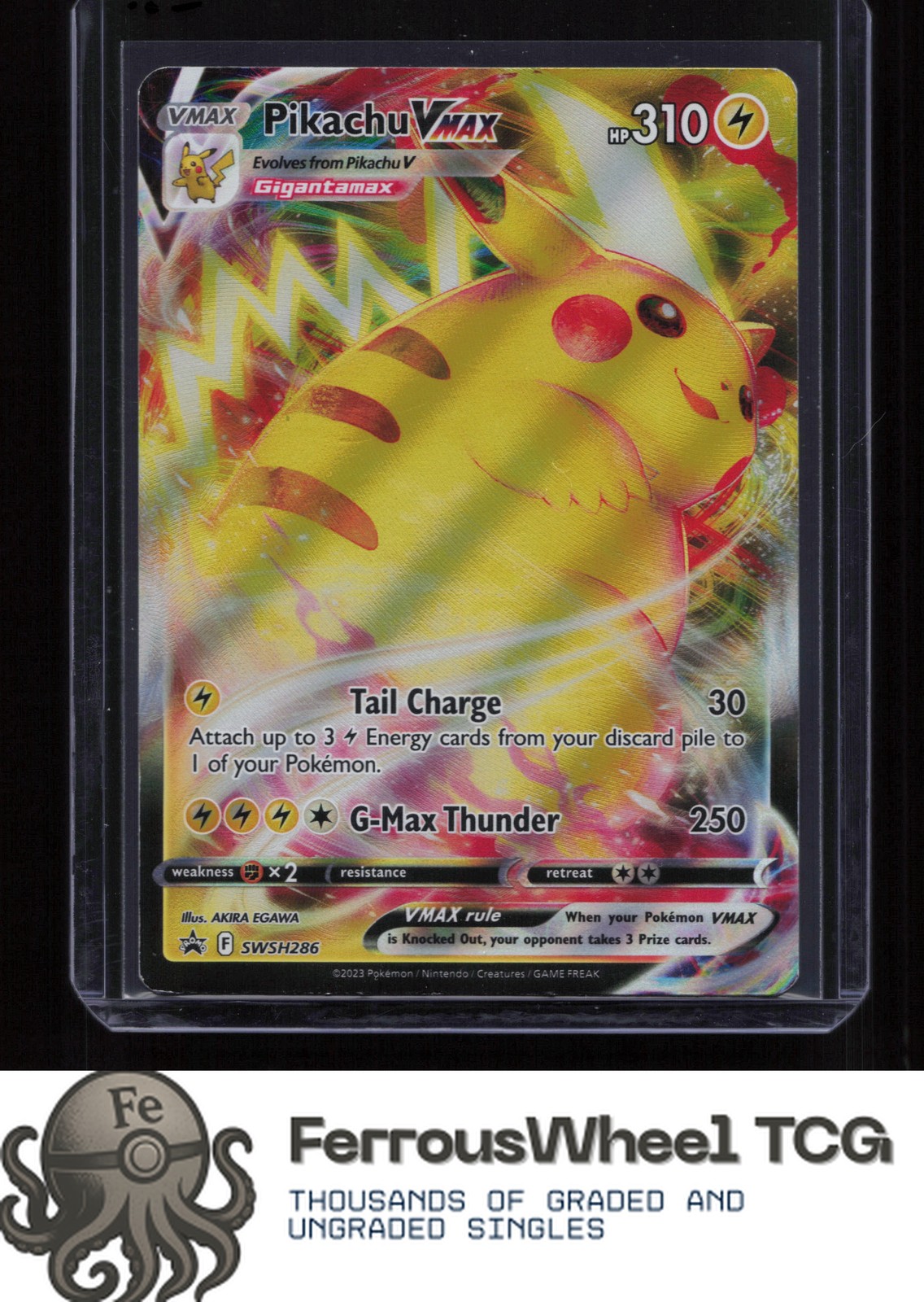 Pikachu VMAX SWSH286 - SWSH: Sword & Shield Promo Cards - (LP-/MP+)