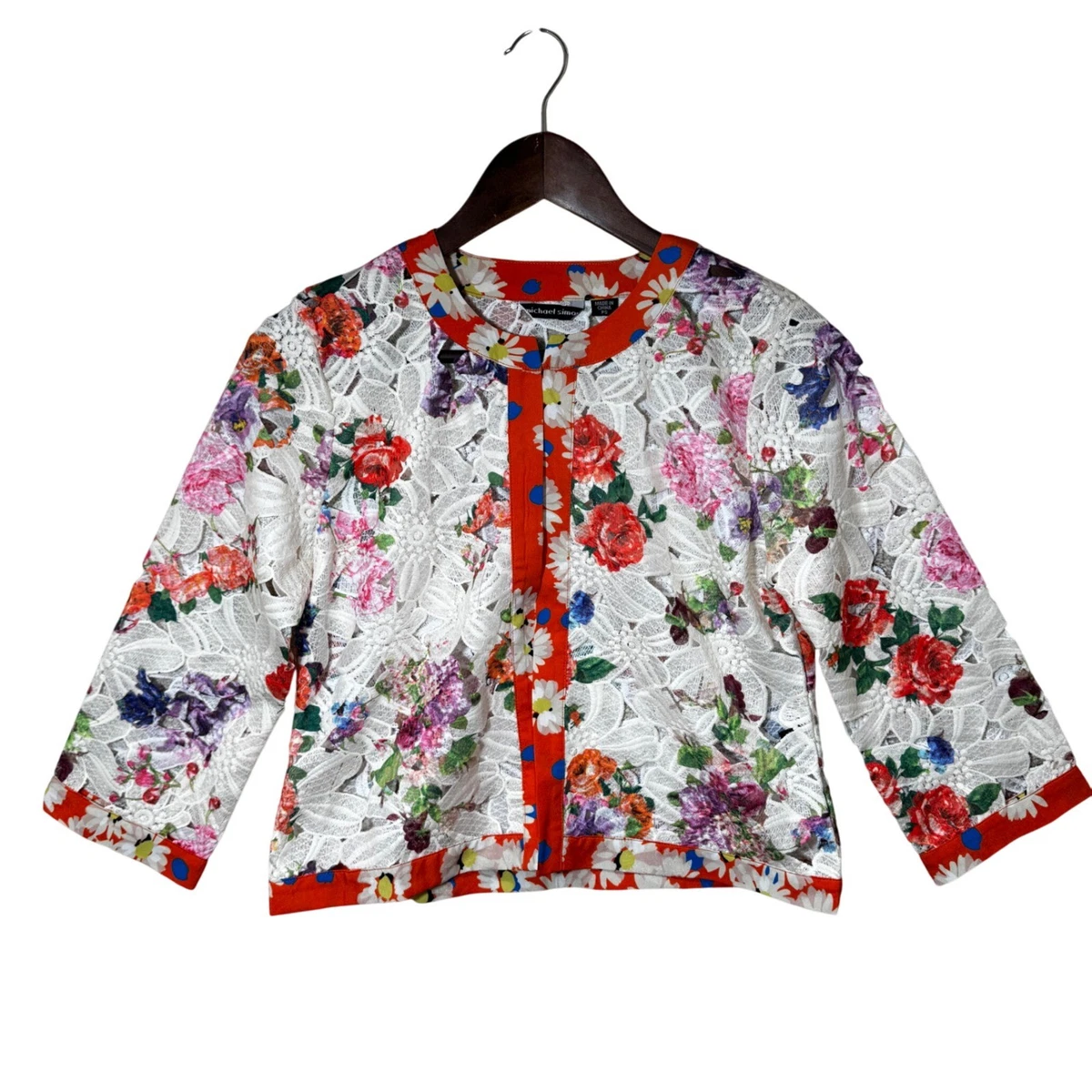 Veste Femme Michael Simon "Papillon Heaven" - Brillant, Noir, Taille M - Occasion Très Bon état