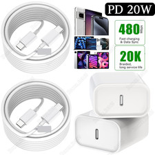 Fast Charger For iPhone17 16 15 Air Samsung USB C Type C Cable 20W Power Adapter