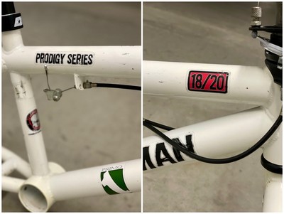 【ジャンク】BMX HOFFMAN PRODIGY SERIE8 18／20 ホフマン　レストアベース Hoffman Prodigy Series Mid School BMX - 18/20 Frame Fork HS Seat