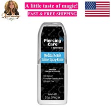 Saline-Spray Rinse, Aftercare Spray  Rinse for Piercings - Safely Cleans wit...