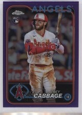 2024 Topps Chrome Purple Refractor 141/250 Trey Cabbage #226 7k8