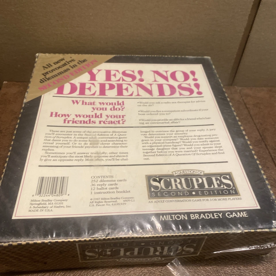 A Question of Scruples 2nd Edition Board Game 1987 – Vintage, Complete, USA Made - Image 2 of 4