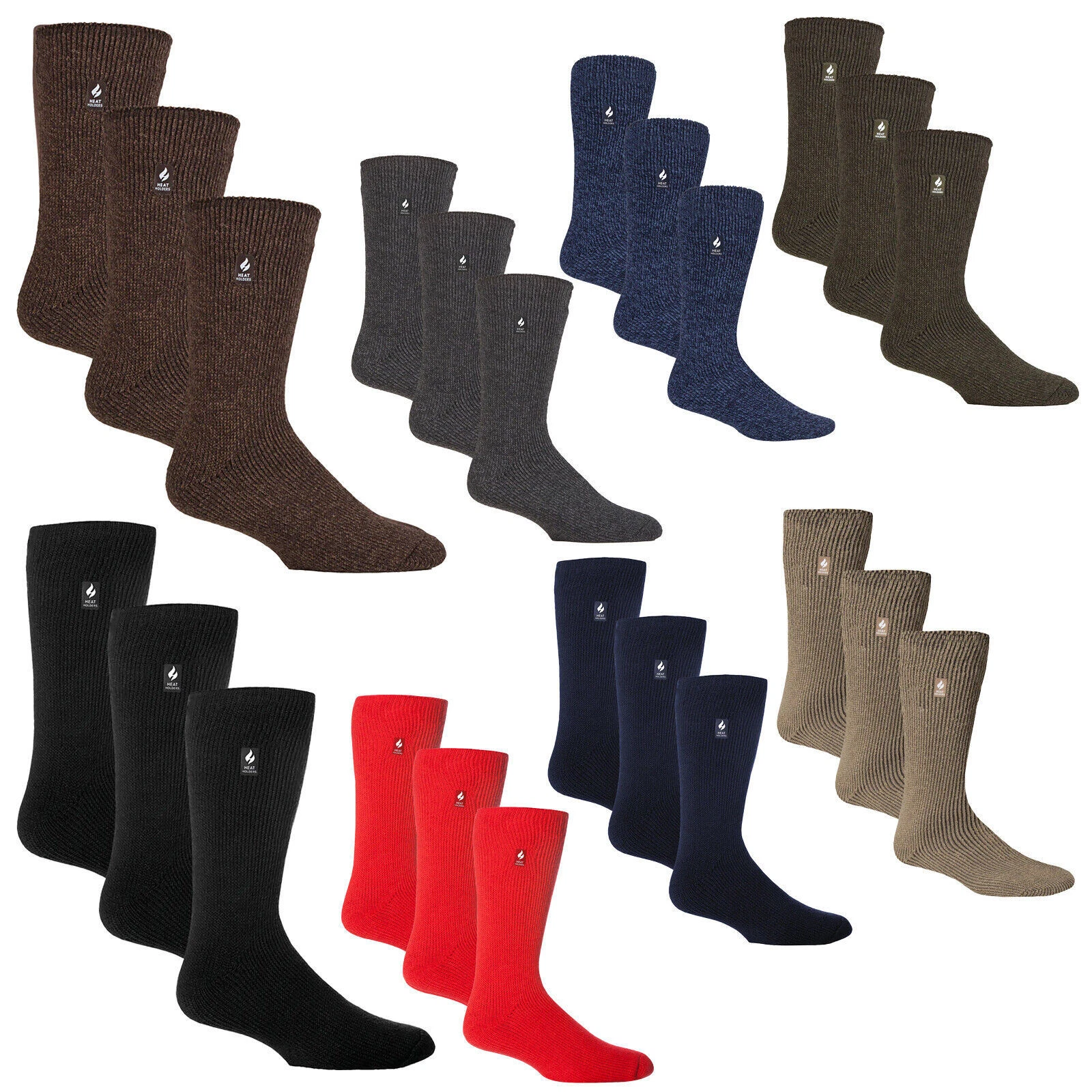 HEAT HOLDERS - 3 Pack Multipack Mens Insulated Thermal Socks for Winter
Opens in a new window or tab