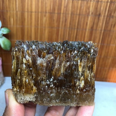 76mm Natural  Amber Calcite Honey Calcite Gold Calcite Raw Specimen 360g A2250