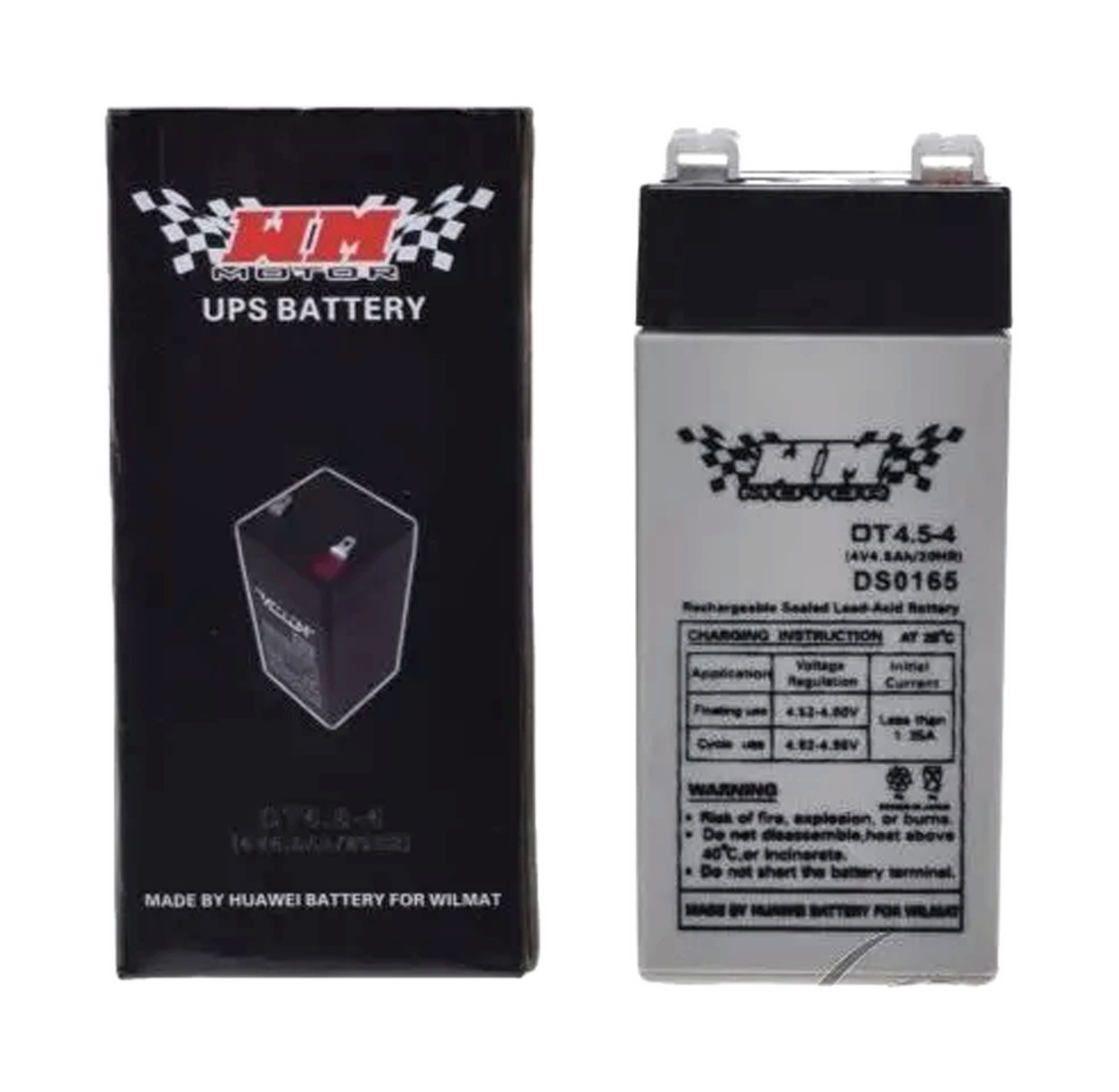 Batterie WM Motor QT4.5-4 4V résolvant les pannes de signalisation