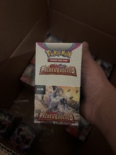 Pokémon TCG Scarlet & Violet Paldea Evolved Half Booster box - unsealed 18 packs