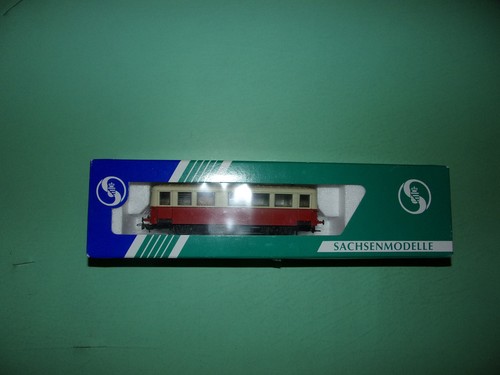 SACHSENMODELLE autorail pour lignes secondaires + remorque 1406 + 74684 (n°1bis) | Zustand: Occasion