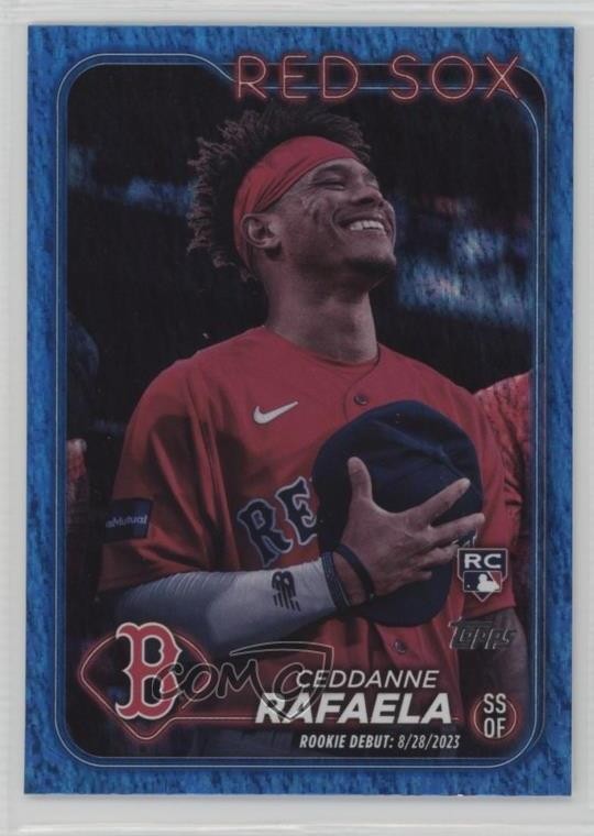 2024 Topps Update Debut Blue Holo Foilboard /999 Ceddanne Rafaela Rookie RC p9p