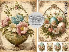 Easter Floral | A4 Rice Paper | Paper for Decoupage | Decoupage Central