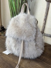 TEDDYFELL RUCKSACK Faux Fur Beige klein Kuschelfell #2025070