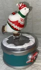 Vintage Coca Cola Collectible 1994 Polar Bear figurine Wind Up Skating Music NEW