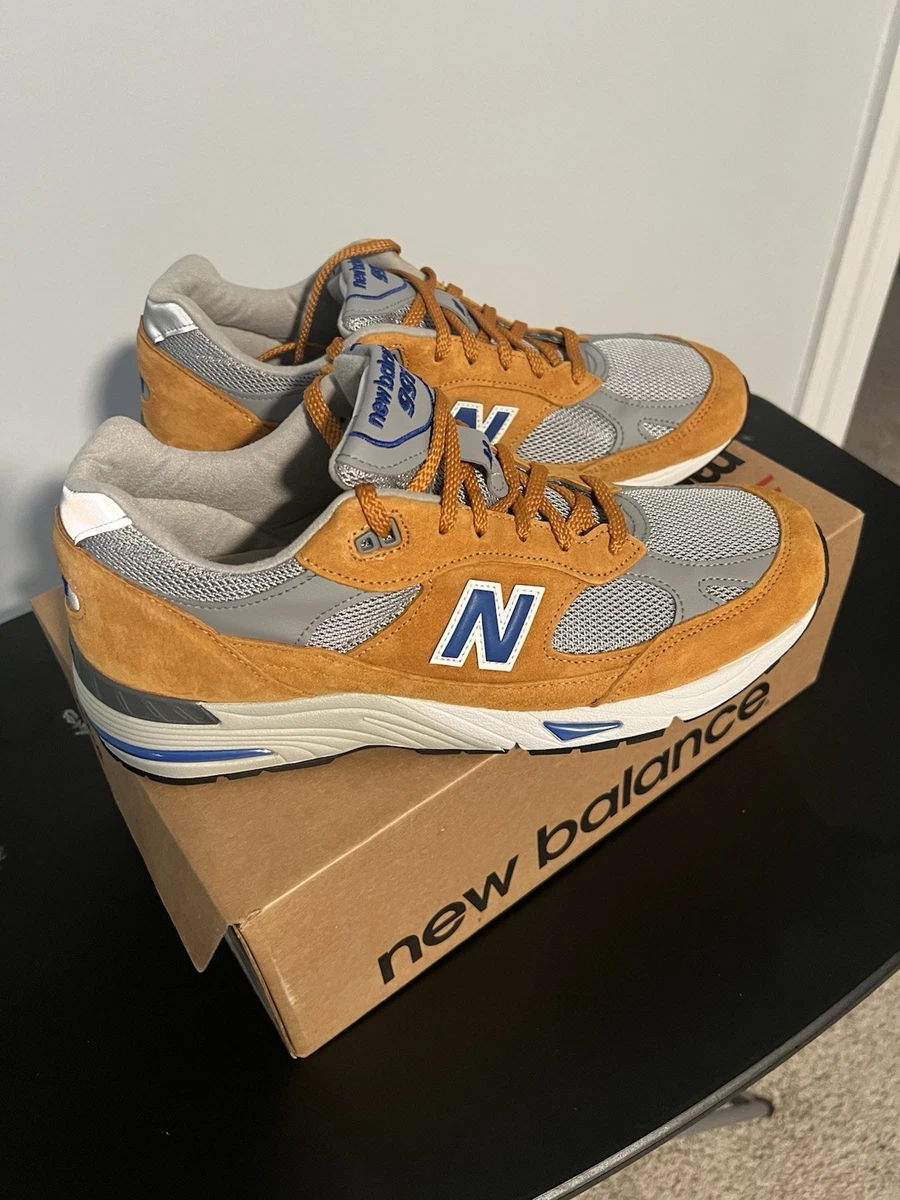 New Balance 991 Made In England Yellow Blue for Sale