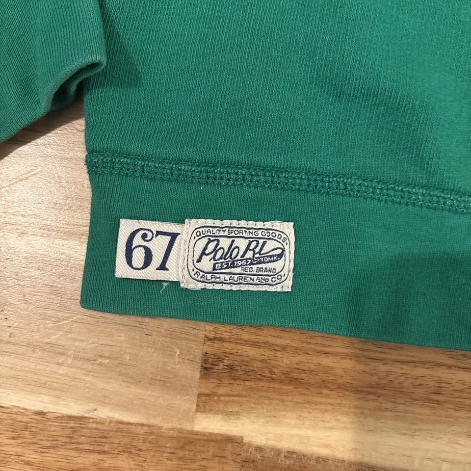 Polo Ralph Lauren Sudadera Verde Talla 7 Polo Deletreado Foto 4 de 4