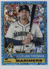 2025 Topps Heritage High Number Chrome Light Blue Sparkle Rhylan Thomas 0nu6