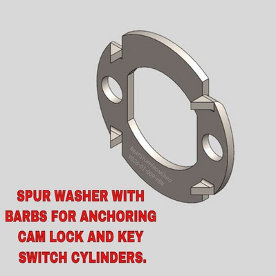 #ad SPUR WASHER FOR CAM LOCK KEY SWITCH “D” amp; “DOUBLE D” CYLINDERS WITH BARBS 😲 $1.99