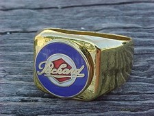 Packard Hex Gold Chrome Ring Size #12 NOS Unique Logo Hi-Quality Class