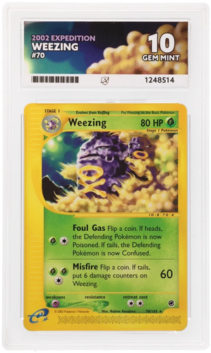 Weezing graded ACE 10 for sale on eBay