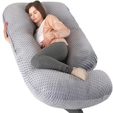 U-Shaped Full Body Pregnancy Pillow for Sleeping 57" Maternity Pillow with ...