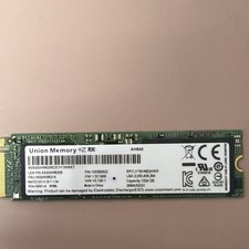 Union Memory AH640 1TB NVMe M.2 SSD PCIe Gen3x4 1024GB Tested 💯% Health