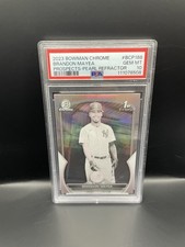 2023 Bowman Chrome Baseball Brandon Mayea Pearl 1st Refractor PSA 10 Yankees