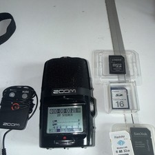 zoom h2n handy recorder with case and memory SD cards 