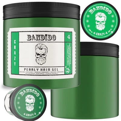 Bandido Hair Styling Gel Men 500ml 04 CRAZY | Ultra Strong Natural Look