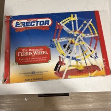 Vintage MECCANO Erector The Motorized Ferris Wheel 038256 Metal Incomplete 