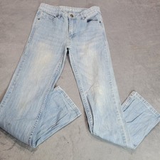 Cody James Boys Light Wash Western Straight Leg Jeans Size 16 Adjustable Waist