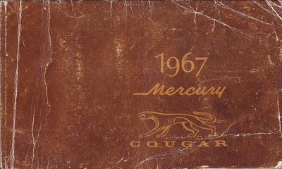 #ad #ad 1967 Mercury Cougar Owners Manual Original OEM Factory Operator User Guide $41.95