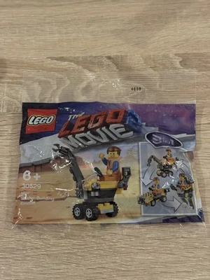 LEGO The Lego Movie 2 Figur Emmet Baumeister Bagger 3in1 Polybag Neu - Bild 1 von 2