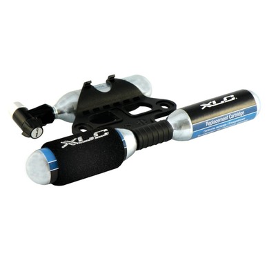 XLC CO2-Patronenpumpe PU-M03 inkl. 3 x 16g Patronen Fahrrad Pumpe