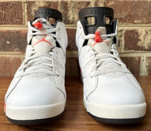 Nike Air Jordan 6 Retro Infared 2014 Herren 11,5 US Schuhe Sneaker Schwarz 384664-023 - Bild 3 von 12