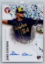 Jake Cousins 2022 Topps Pristine Pristine Auto #PA-JCO Rookie Milwaukee Brewers