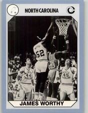 1990-91 Collegiate Collection North Carolina Tar Heels James Worthy #104