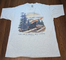 Vintage 90s Single Stitch Gatlinburg Tennessee Great Smoky Mountains Shirt M