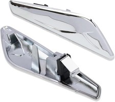 Left + Right Side Fender Chrome Emblem Moulding For BMW X3 F25 X4 F26 2015-2017