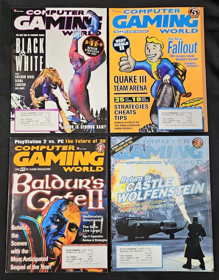 Computer Gaming World Magazine Complete Year 2000 Issues 186-197 Y2K VTG PC News - Image 4 of 4