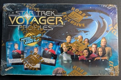 Star Trek Voyager Profiles Hobby Box SkyBox 1998 OVP / Sealed Auto
