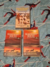 Homeward Bound 1 (2 Tapes) & 2 VHS Video Tapes Walt Disney