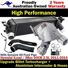 Billet Turbor&Intercooler+Hoses&Oil Feed Pipe For Hyundai iLoad / iMax D4CB 2.5L