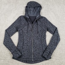 Lululemon Hooded Define Jacket size 6 Nulu Intertwined Camo Deep Coal Full Zip